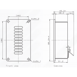 Mundorf AMTU80W1.1 Głośnik wstęgowy 55x95mm 4 ohm